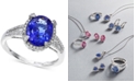 EFFY Collection EFFY&reg; Tanzanite (2-5/8 ct. t.w.) and Diamond (1/4 ct. t.w.) Ring in 14k White Gold, Created for Macy's